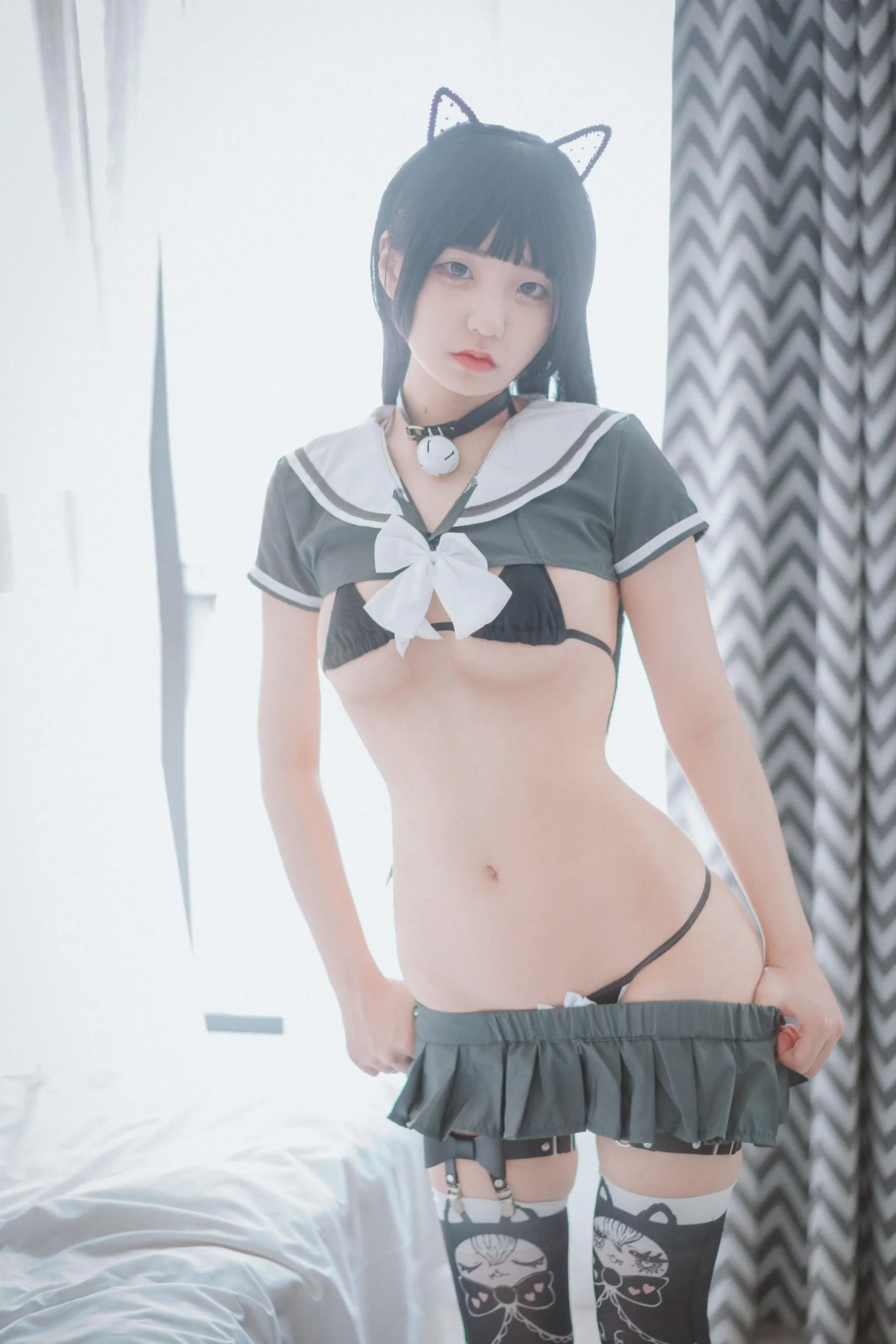 Jenny 정제니 – NO.43 [DJAWA] Katzenmädchen in Schuluniform [42P]插图